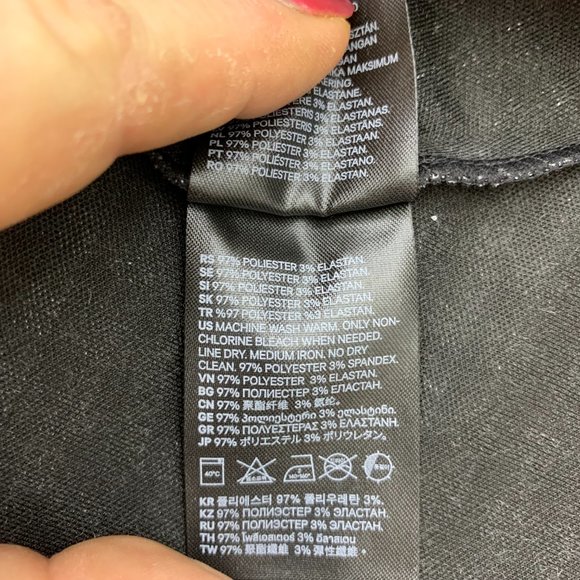 H&M Divided Black And White Checkered Spaghetti  Strap Fit and Flare Dress L New - Picture 5 of 7